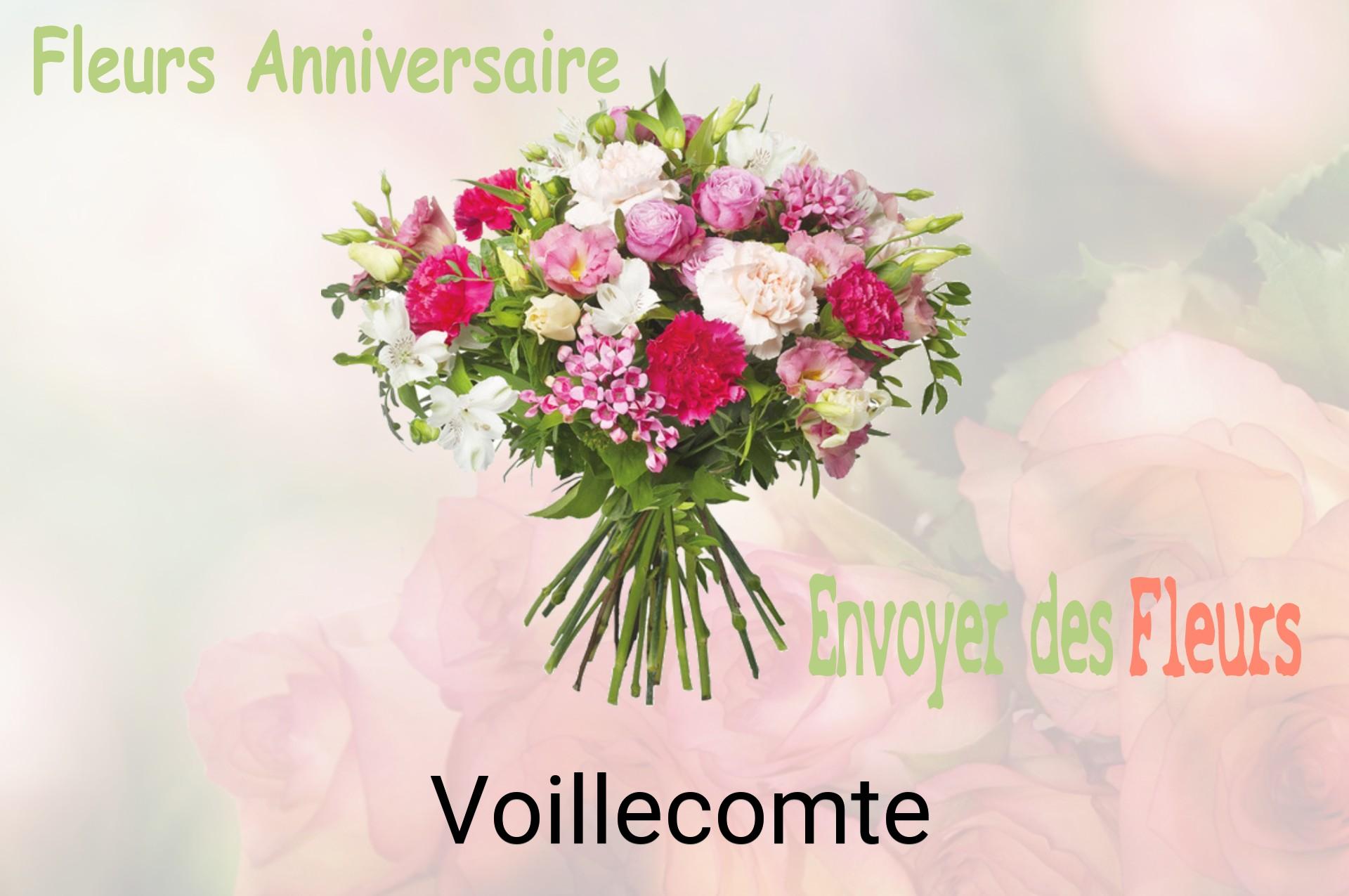 Bouquet de fleurs d’anniversaire livré à Voillecomte